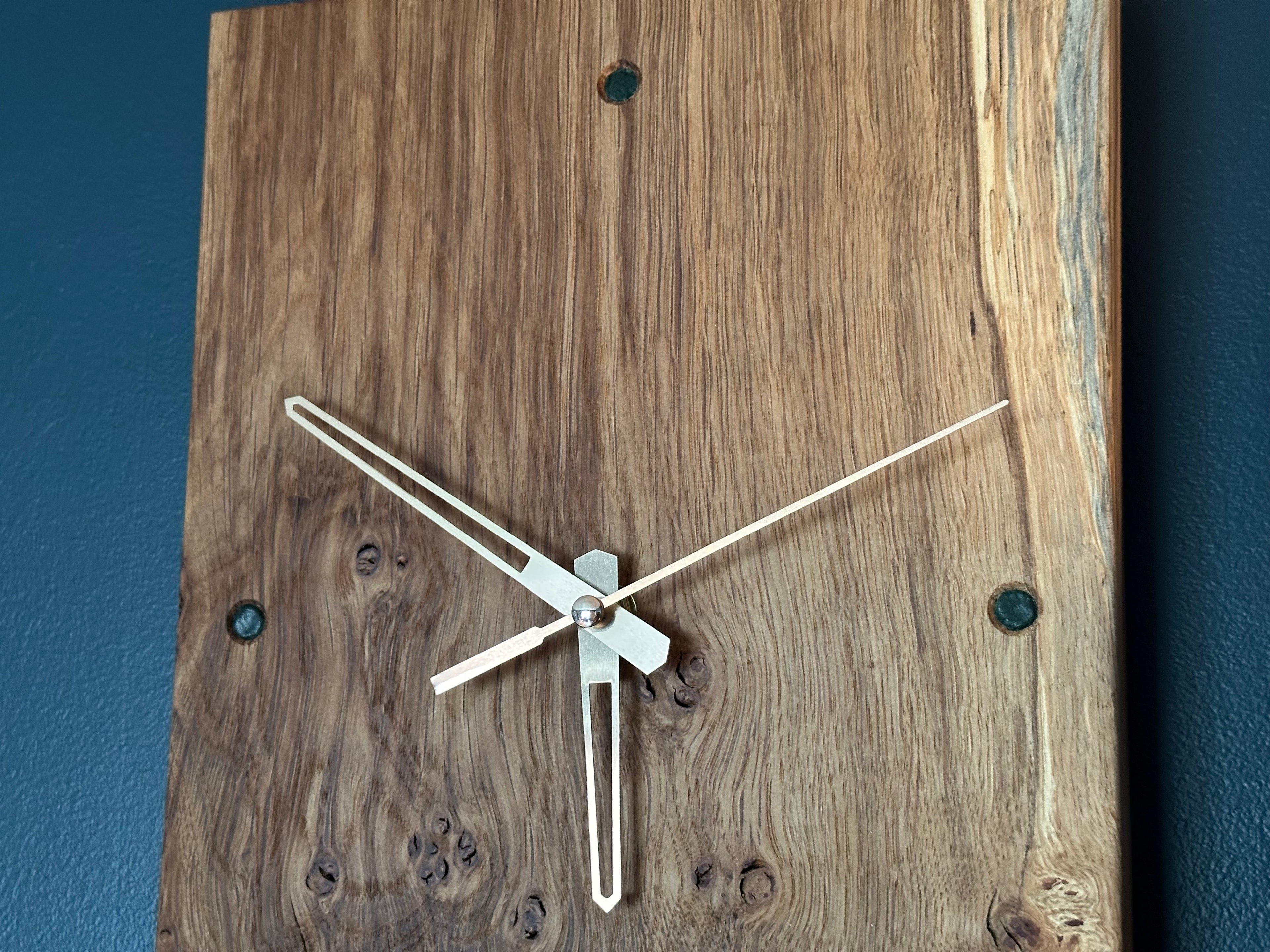 Brown Oak Wall Clock