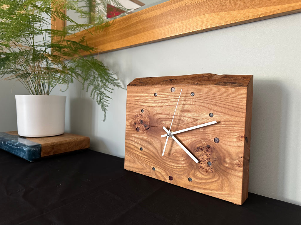 Elm Free-Standing Clock