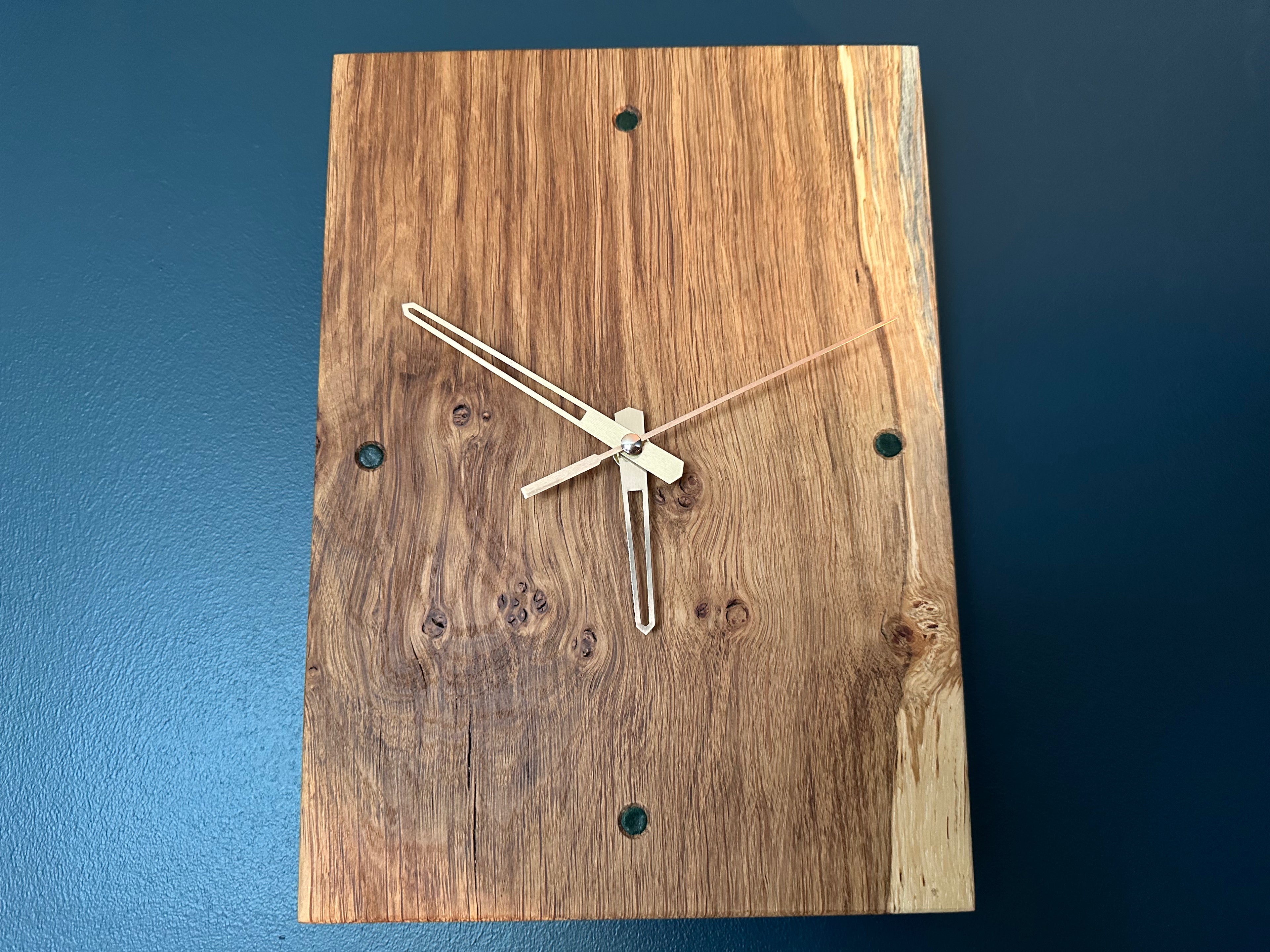 Brown Oak Wall Clock