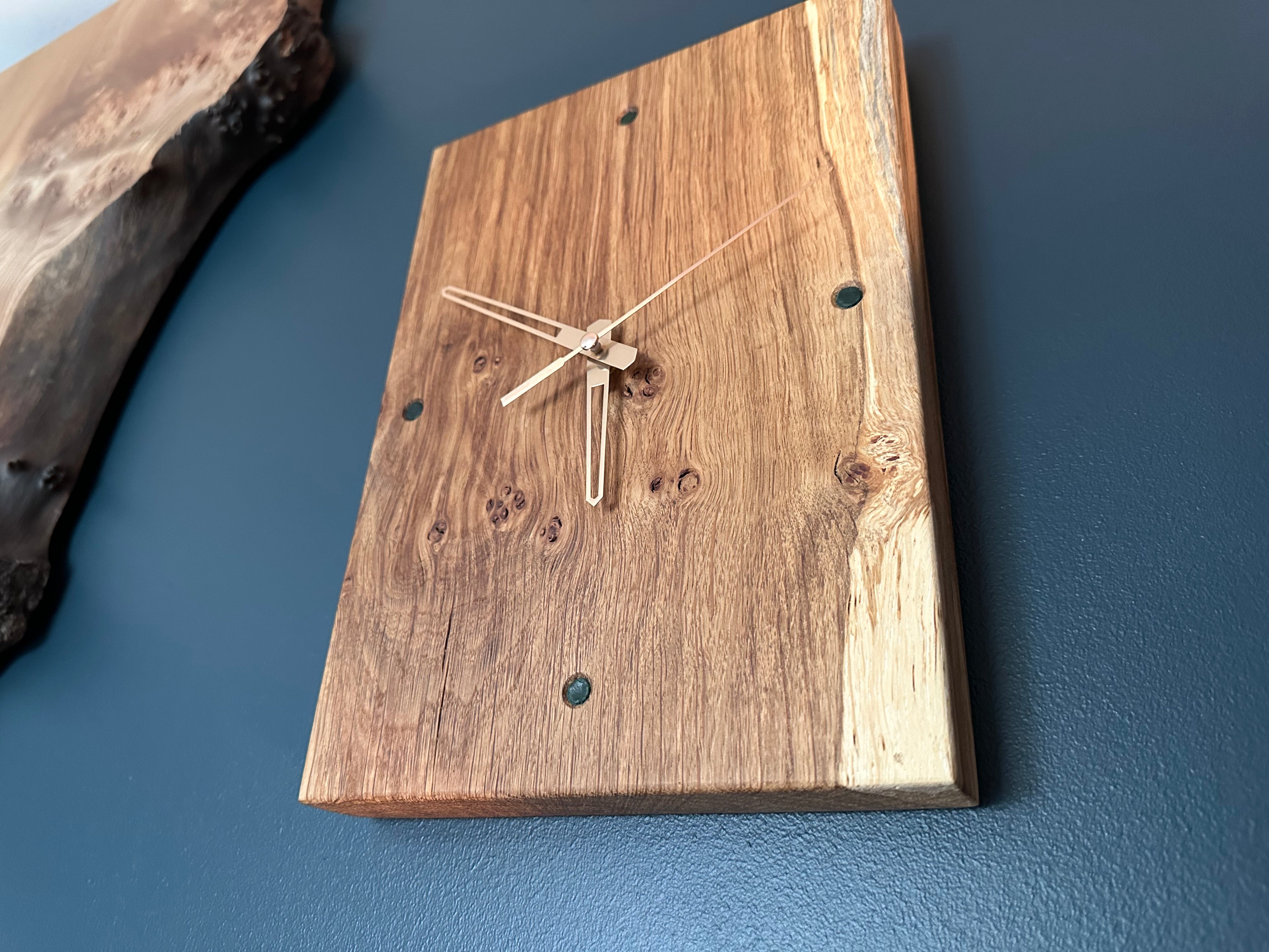 Brown Oak Wall Clock