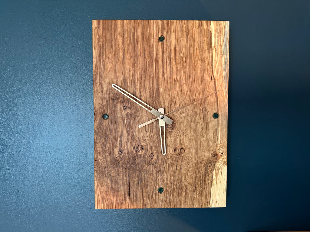 Brown Oak Wall Clock